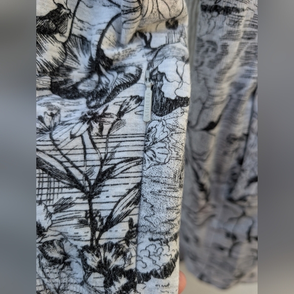 Athleta Balance Print Dress In Gray Eden Floral Pockets Women's Size Small - Picture 5 of 8